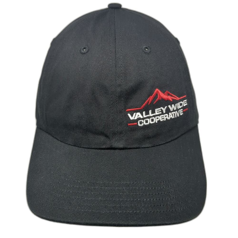 Richardson Snapback Black One Size Valley Wide Cooperative Hat Cotton Adjustable